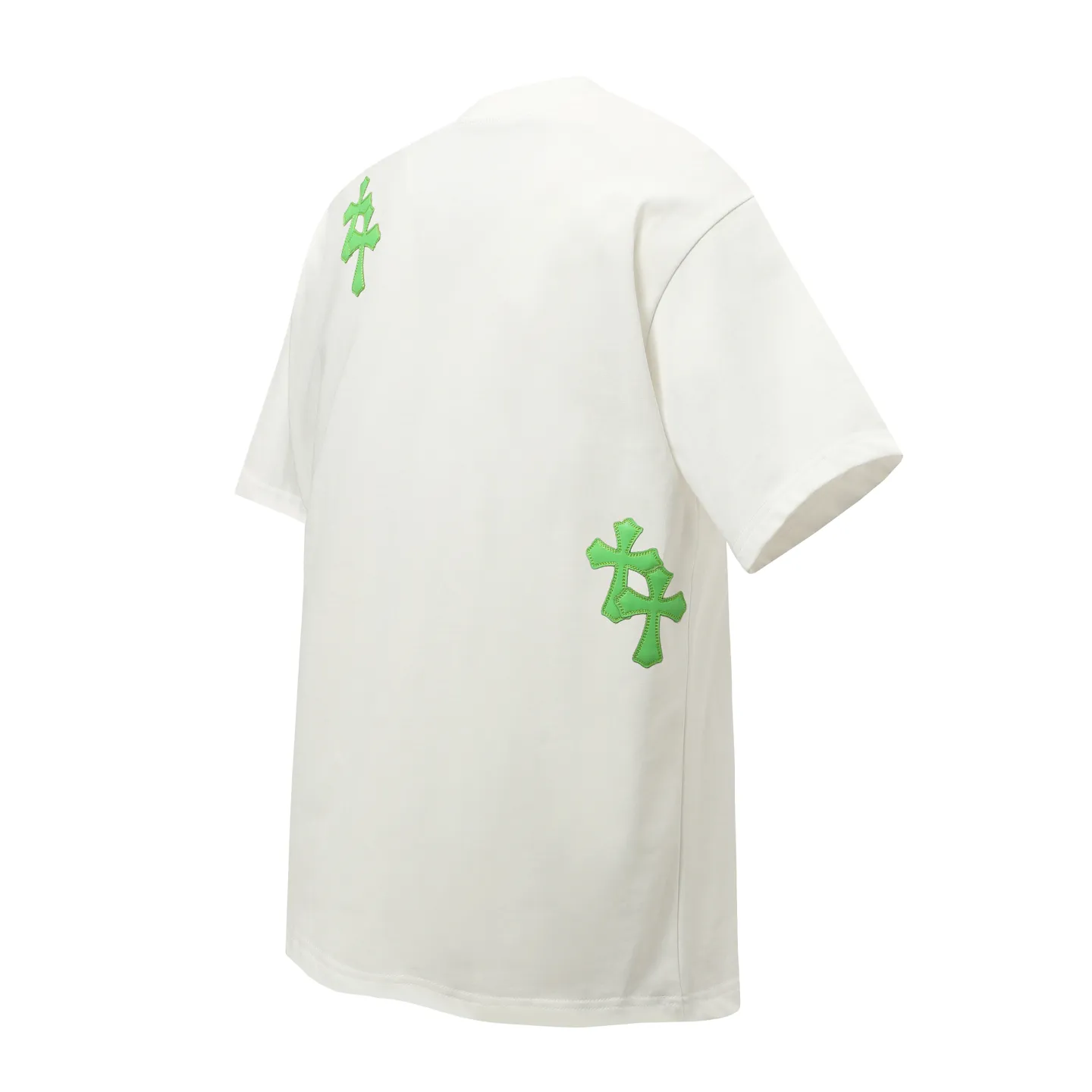 P170 Chrome Hearts CH Chrome Hearts leather cross short-sleeved T-shirt Uses direct injection imported machine printing Hardware and accessories are all milled and customized Correctly configured Black 2025 Chrome Hearts authentic packaging 280 grams of custom-dyed double-yarn cotton Large version Loose and stylish Different from lower versions The slim and long version The upper body pulls the hips 100% commitment: top quality Do not make fast food The highest version on the market Top quality - different from the ordinary versions in the market If you care about quality You must also respect the price. Absolutely zero after-sales service. The return rate so far is 0. It’s hard not to love the style. - 280g double yarn cotton custom-dyed fabric. - Correct high-density main mark. Washed tag. Hand-sewn.